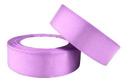 Лента атласная 2,5 см Сиреневый 23 м