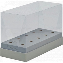 Коробка для кейк-попсов 24 см*11 см*16 см с прозрачной крышкой