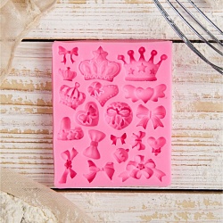 Молд силиконовый 9,1х8,5х1 см "Банты и короны"